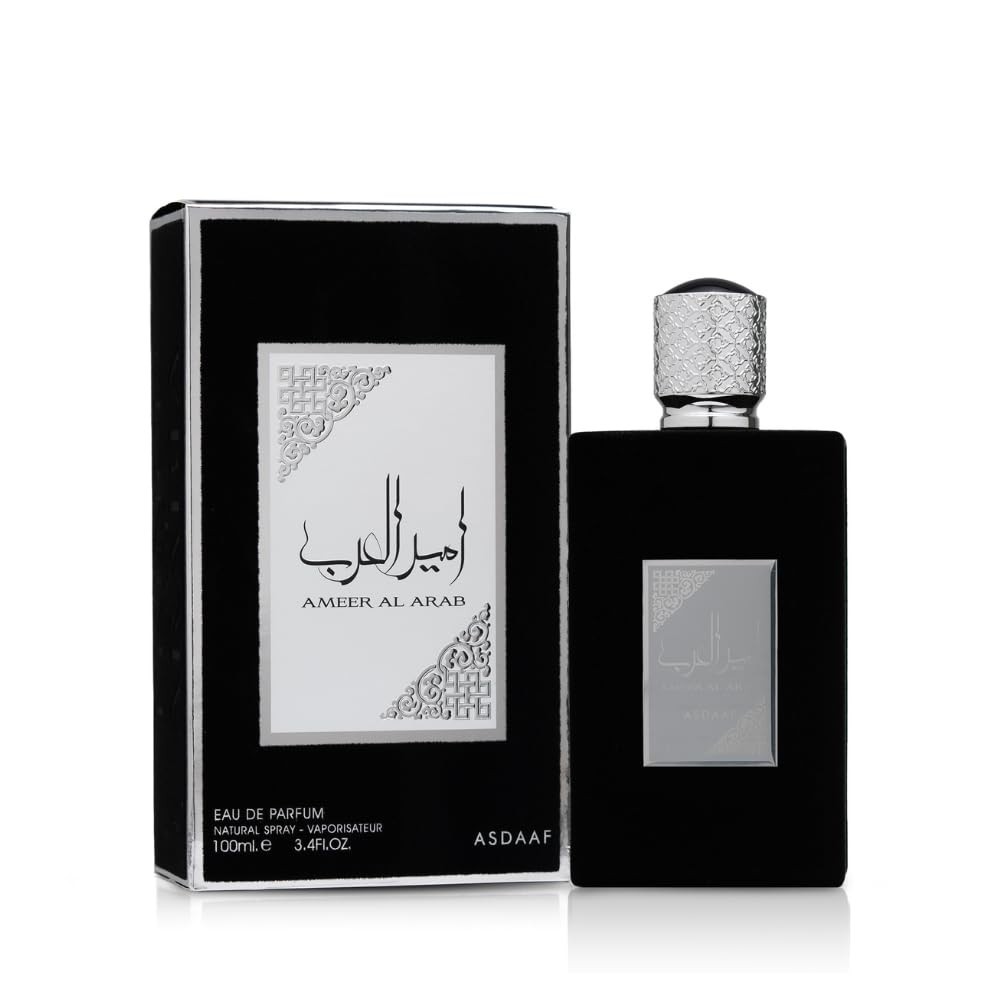 Lattafa Asdaaf Ameer Al Arab EDP Spray for Unisex, 3.4 Ounce-Men’s Fragrances