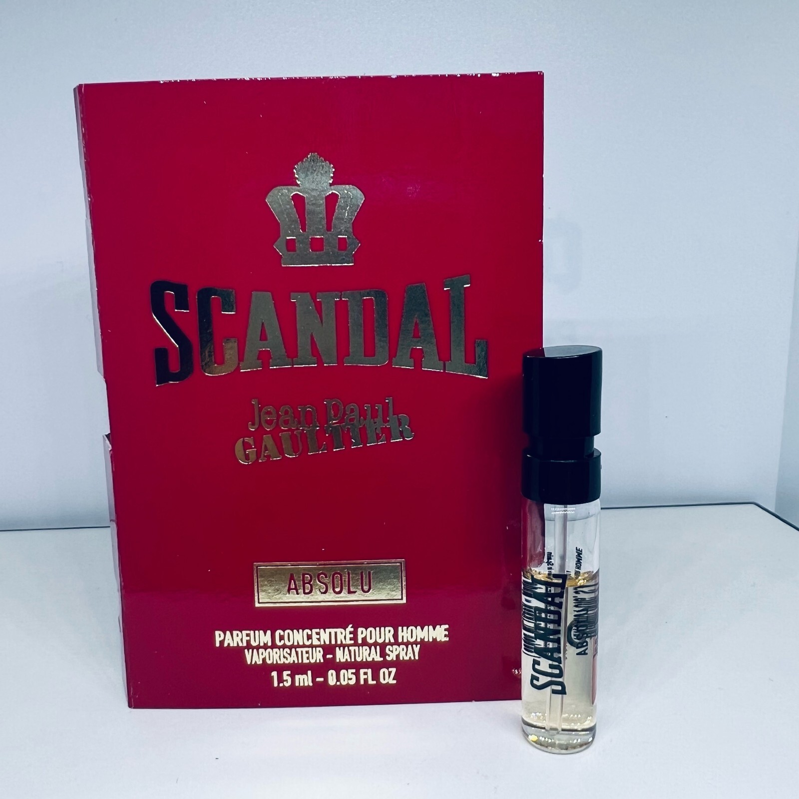 Jean Paul Gaultier Scandal Pour Homme Absolu Parfum Concentre 1.5ml New 2024