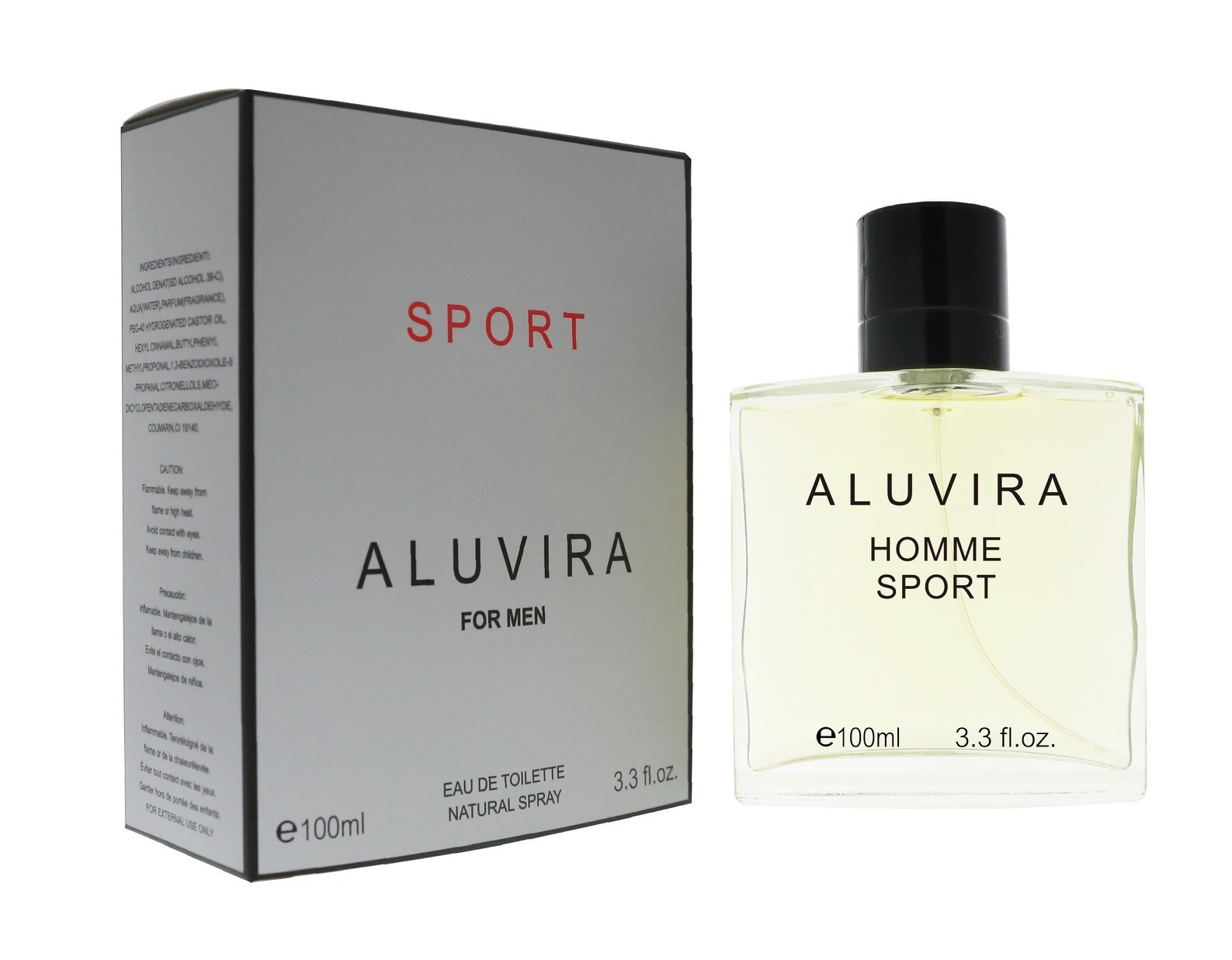 Aluvira Sport by Royal Fragrance 3.3 Fl oz EDT Spray for Men