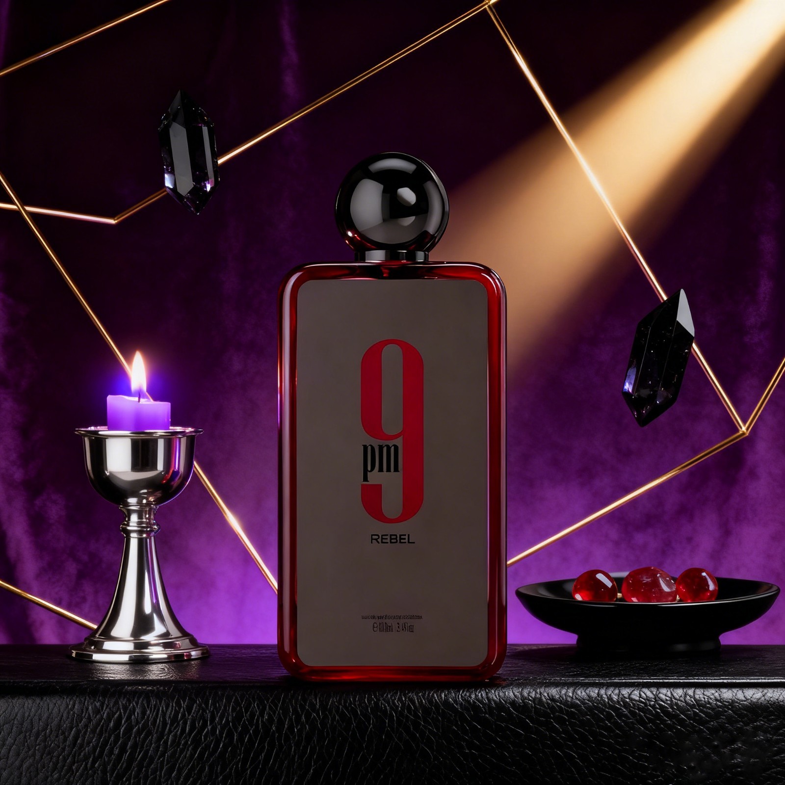 Afnan 9 PM Rebel Unisex Eau De Parfum 3.4 Fl. Oz. – Fragrance for Men And Women