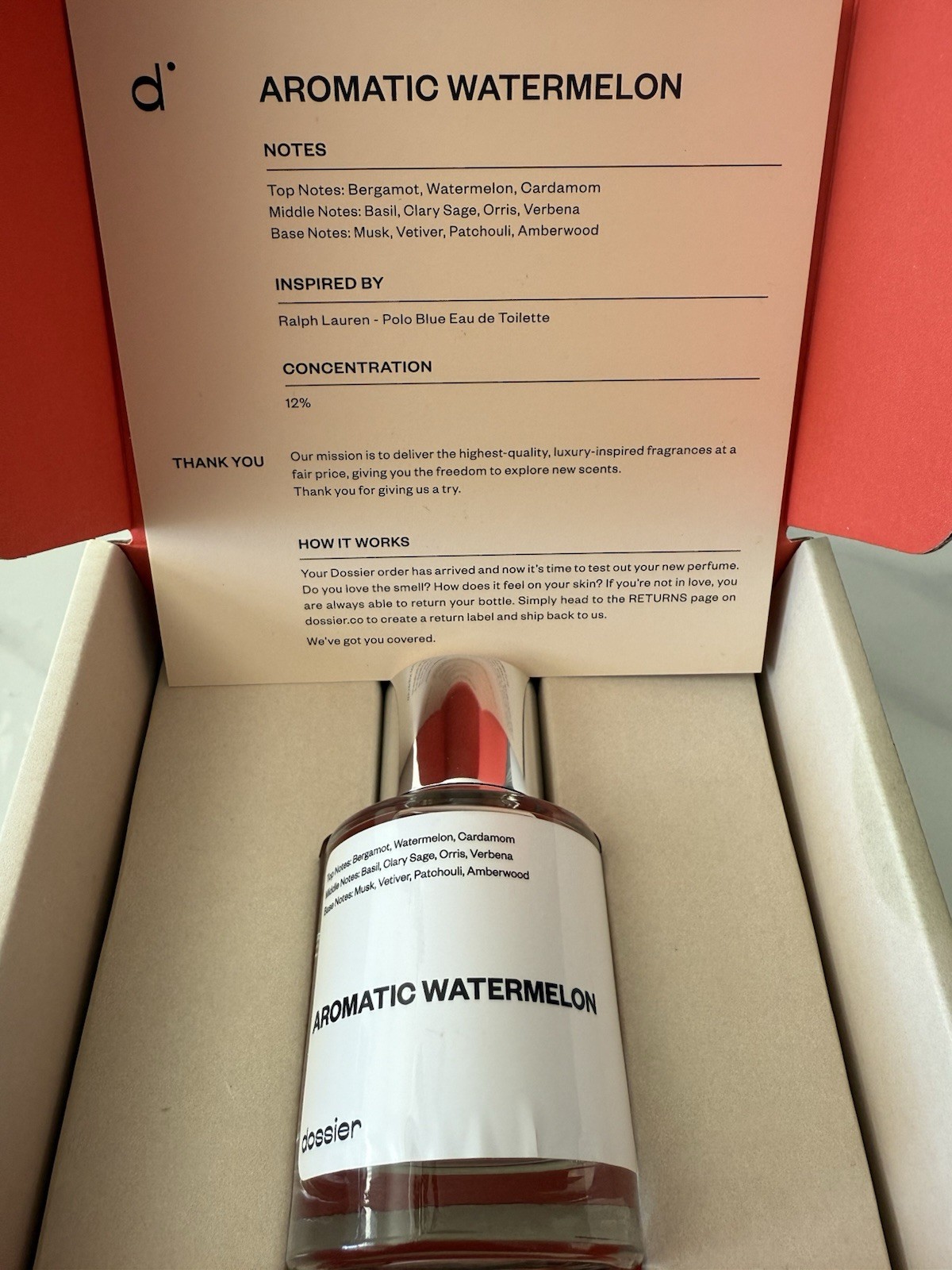 Dossier Aquatic Watermelon – Inspired By Ralph Lauren’s Polo Blue