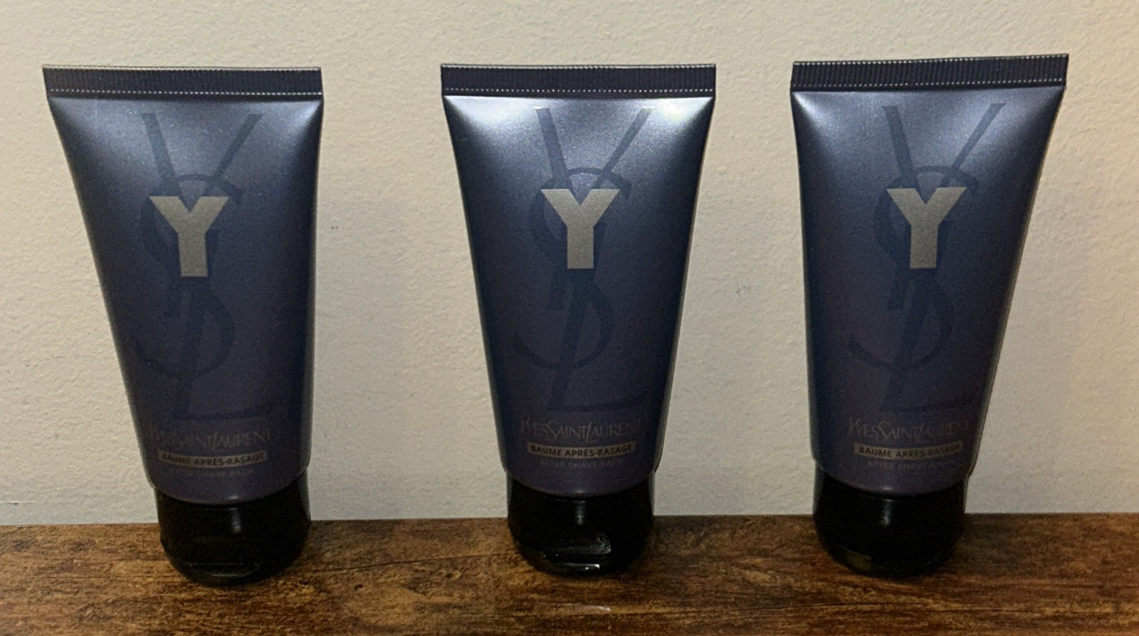 3 Tubes – YSL Y AFTER SHAVE BALM by YVES SAINT LAURENT 1.6 FL OZ / 50 ML