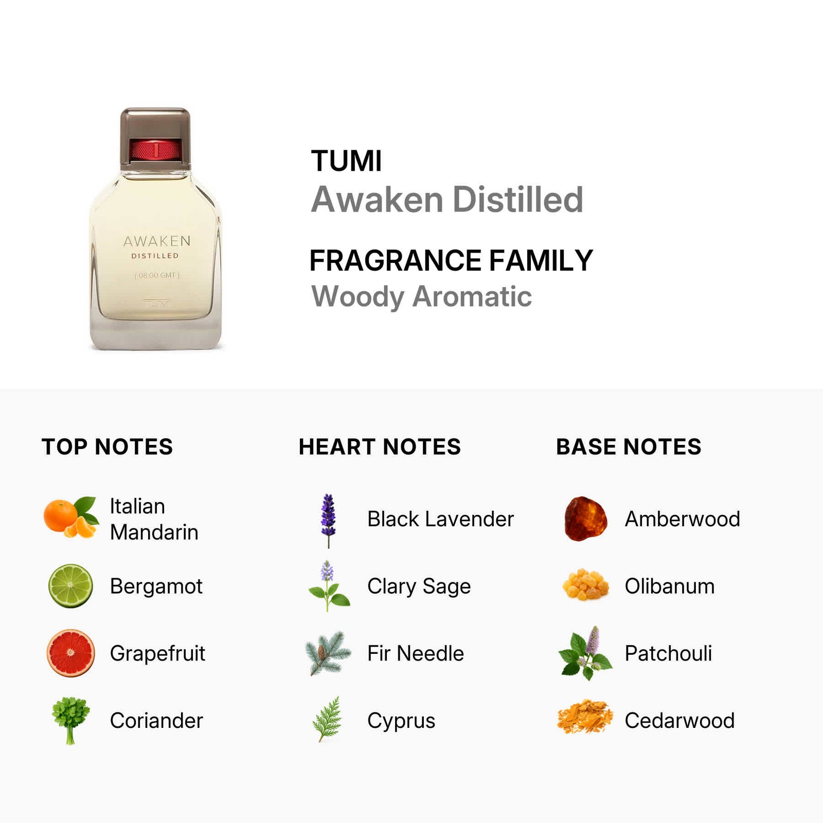 Tumi Men’s Awaken Distilled Extrait de Parfum Spray 3.4 oz Fragrances