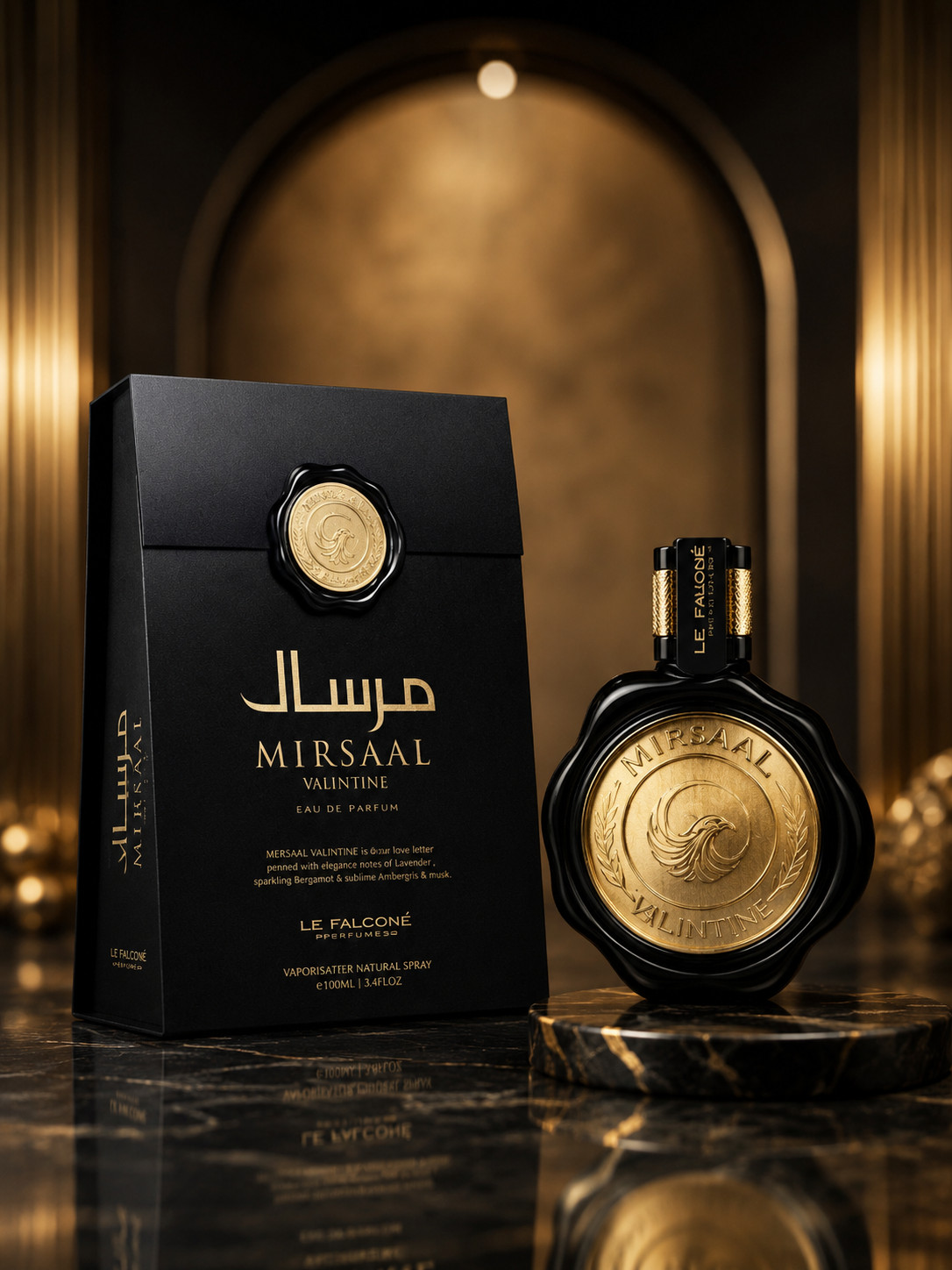 Mirsaal Valentine By Le Falcone Ea De Parfum For Men 100ML 3.4FL,OZ