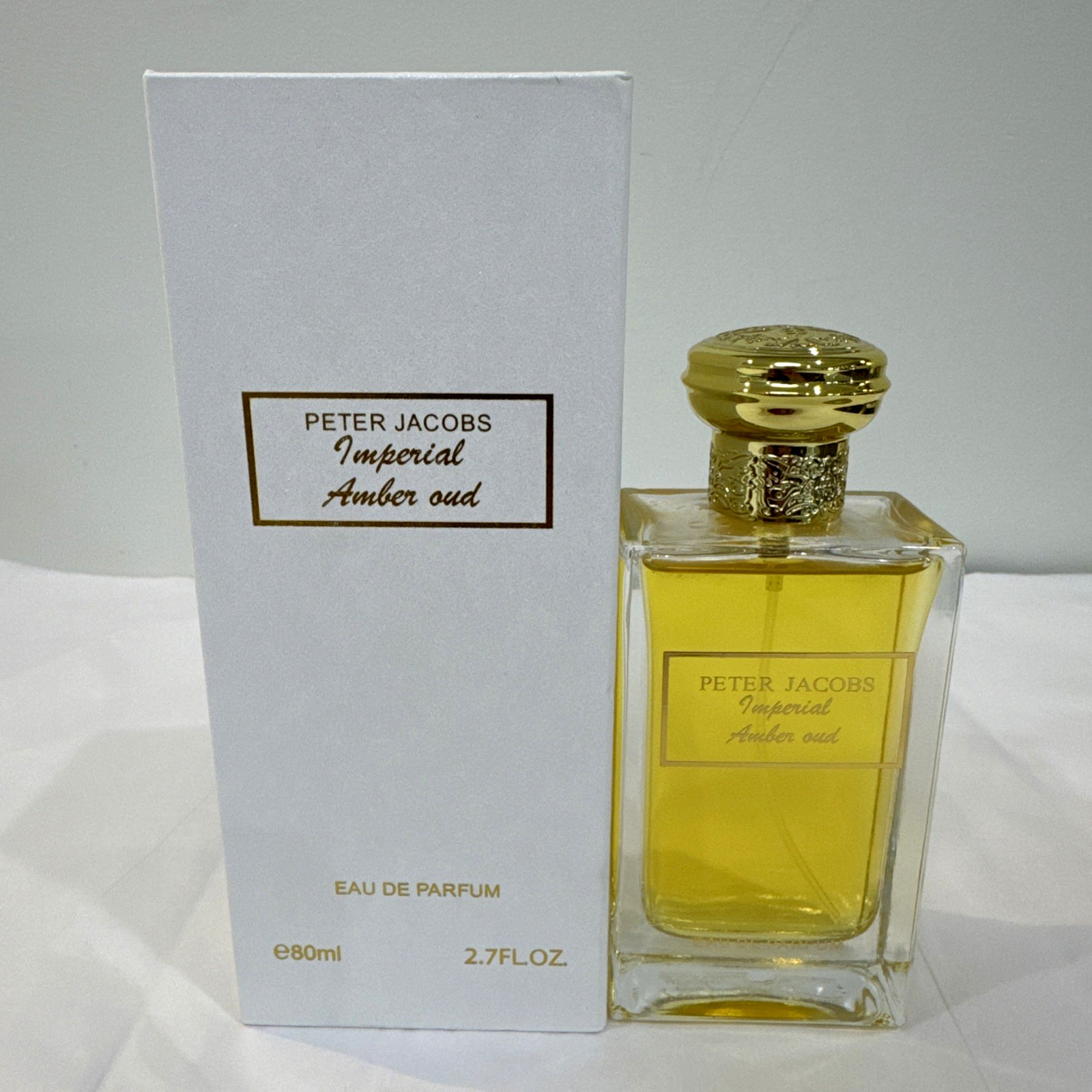 PETER JACOBS IMPERIAL AMBER OUD EAU DE PARFUM 80 ML, 2.7 OZ SPRAY NIB LUXURY