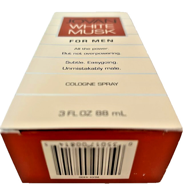 JOVAN WHITE MUSK by COTY FOR MEN COLOGNE SPRAY 3 FL OZ /88 ML VINTAGE NIB