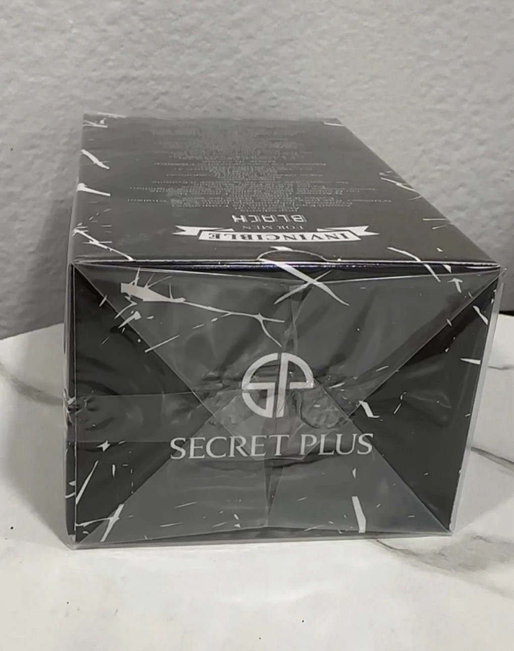 Secret Plus Invincible Black Eau de Parfum Spray 3.4 fl oz for Men