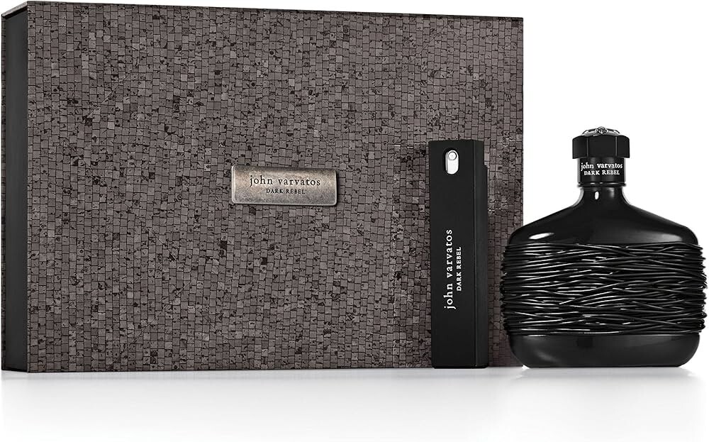 John Varvatos Dark Rebel 2pcs gift set 4.2 oz 125ml EDT for Men NEW in Box