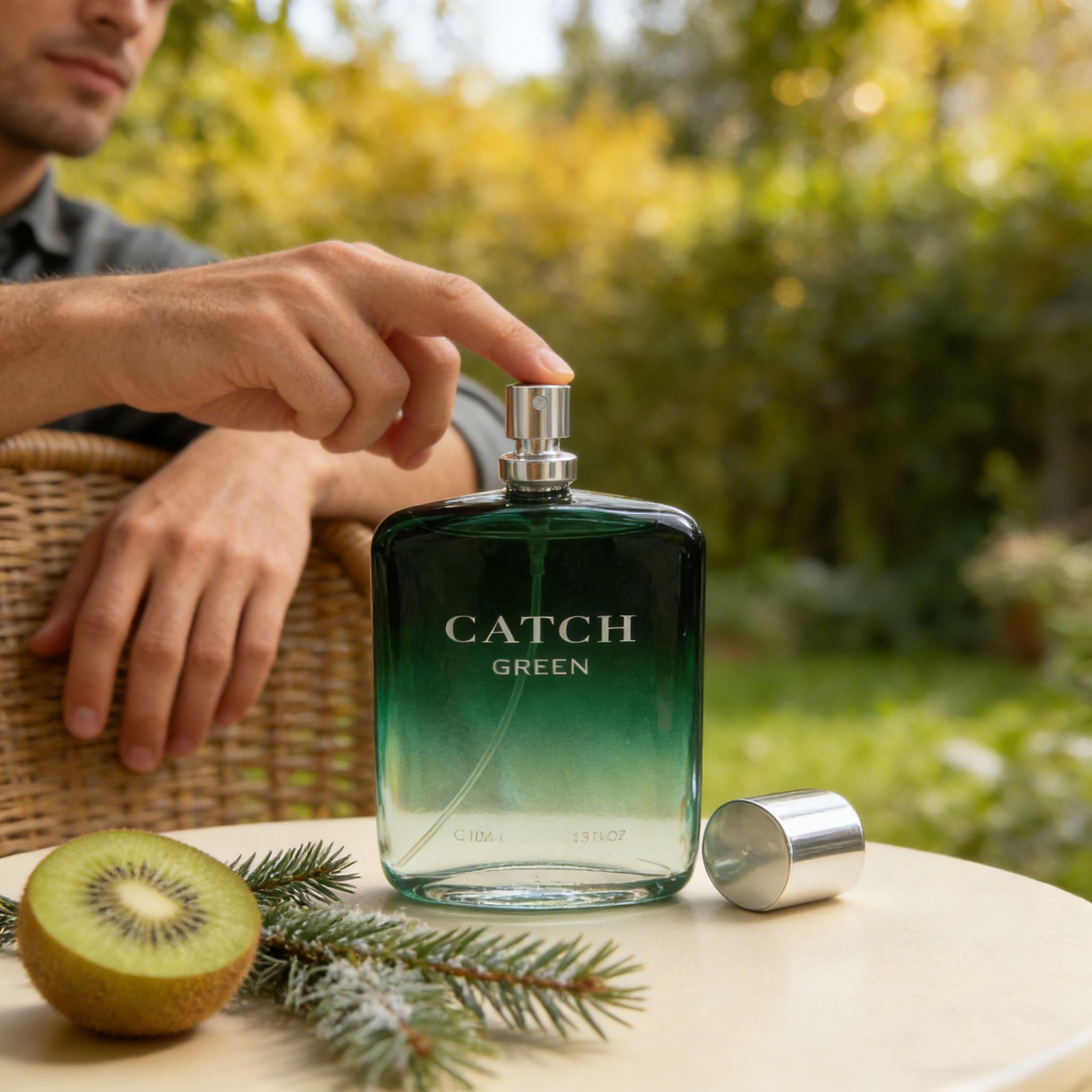 CATCH GREEN Perfume Cologne For Men 3.3fl oz Toilette Spray (By Royal Fragrance)