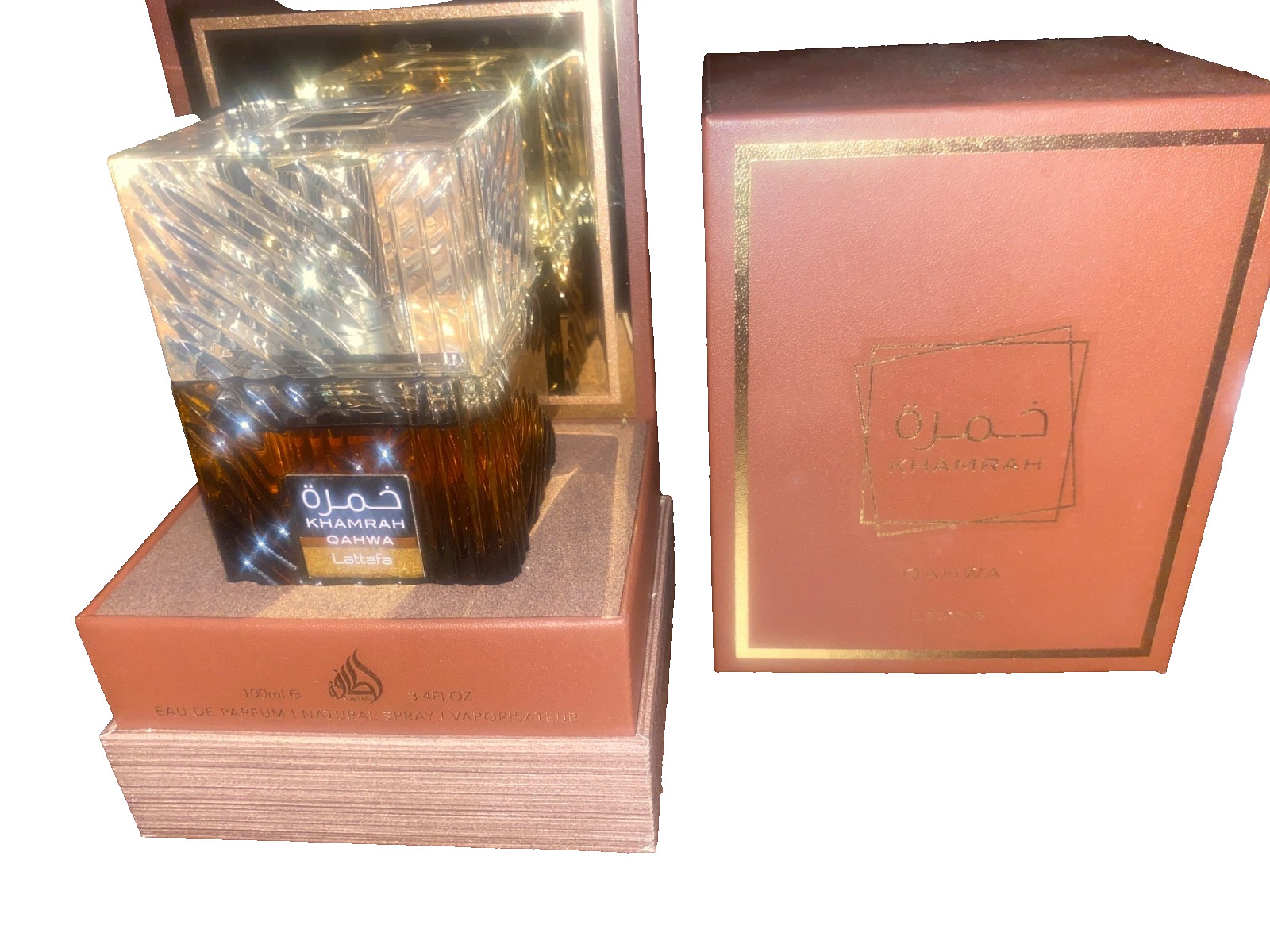 Khamrah Qahwa Eau De Parfum By Lattafa 100ml 3.4 FL OZ .
