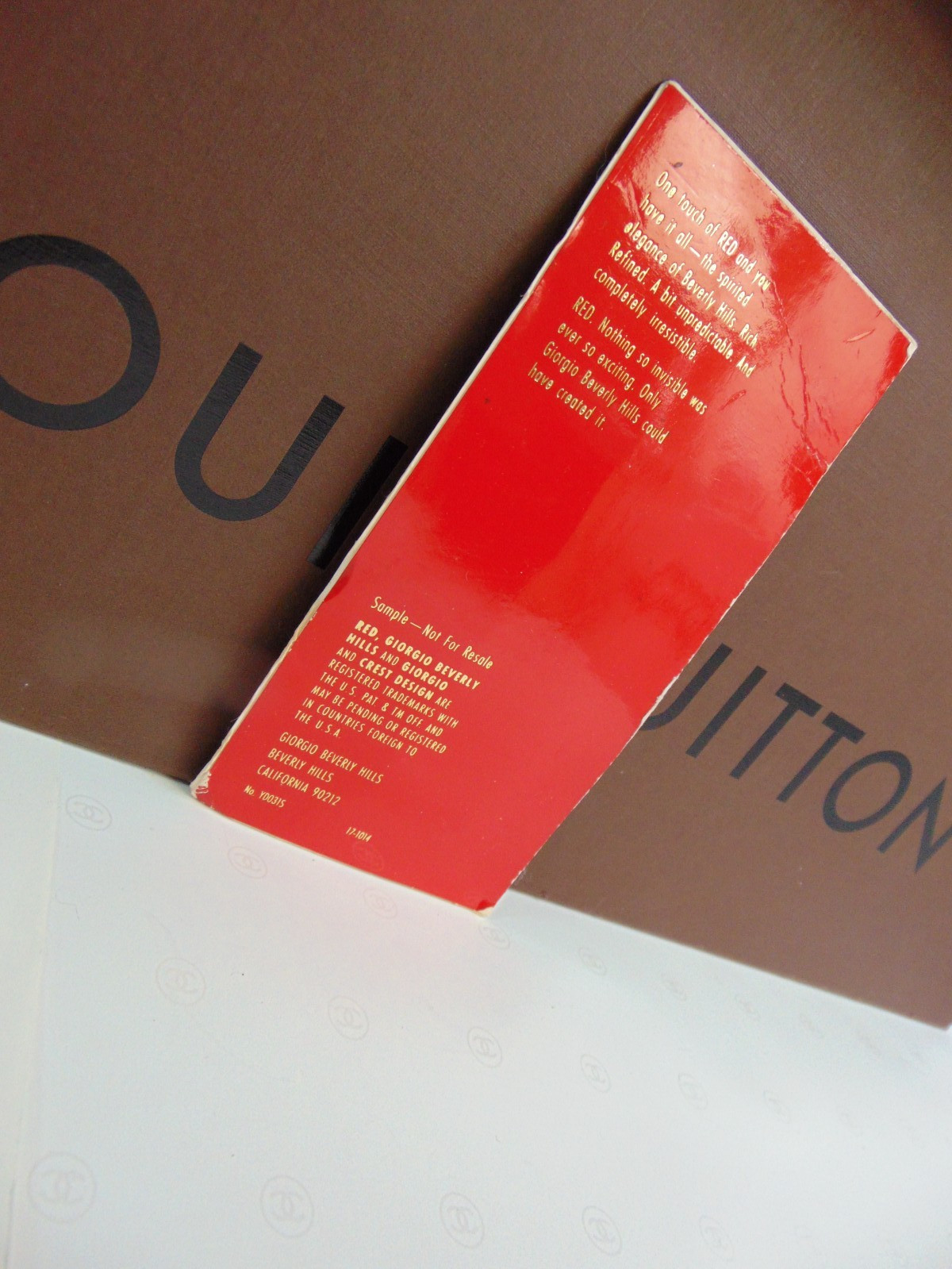 Vintage Red Giorgio Beverly Hills Extraordinary Cologne 1988 Sample NEW