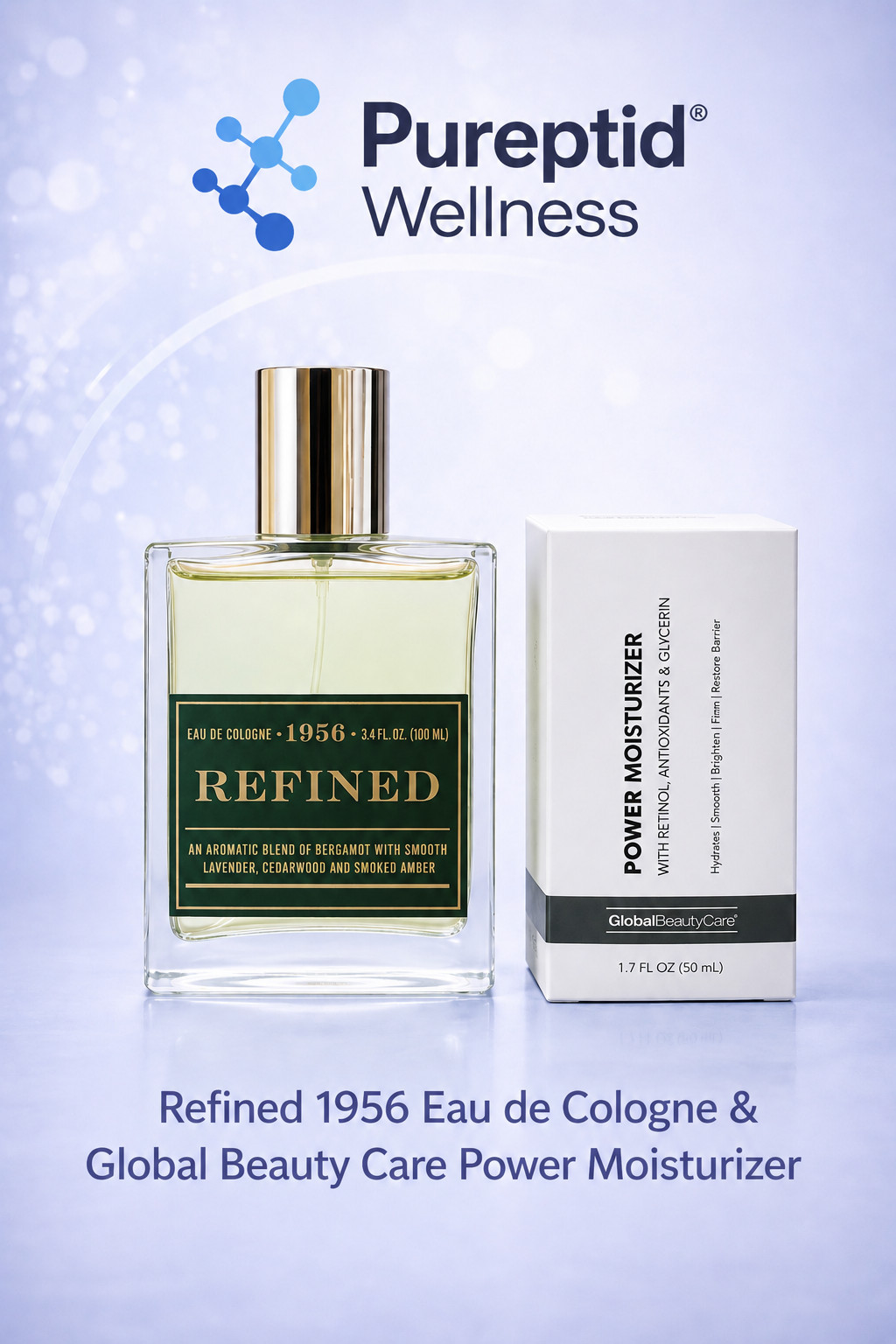 TRU FRAGRANCE 1956 Refined EAU DE COLOGNE 3.4 oz / Global Beauty Care Moisturize