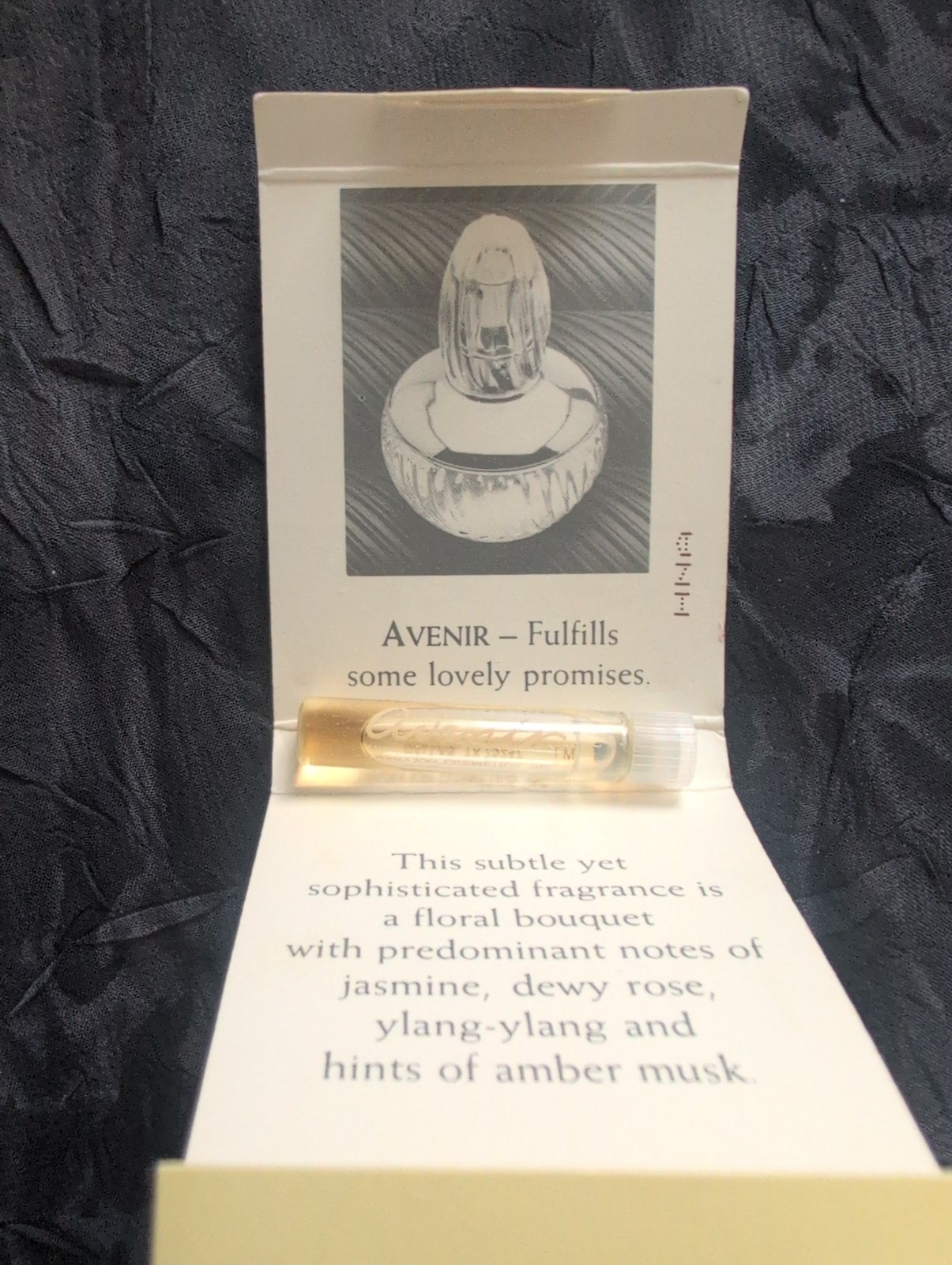 Mary Kay Avenir Cologne .02 fl oz Flammable Fragrance – NEW In Package Sample