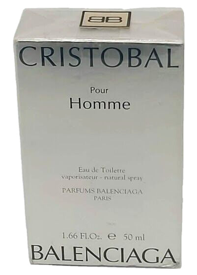 ❤️ CRISTOBAL POUR HOMME,BALENCIAGA1.6oz 50ml. EAU DE TOILETTE,SEALED☆☆☆☆☆