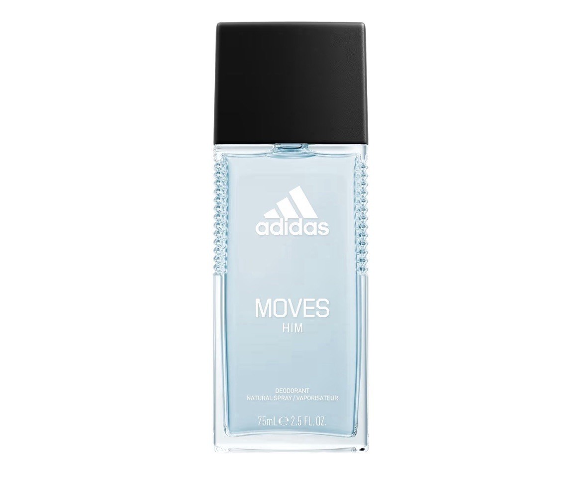 Adidas Moves Him Body Fragrance 2.5 fl oz (Pack of 1) New In Box Sealed