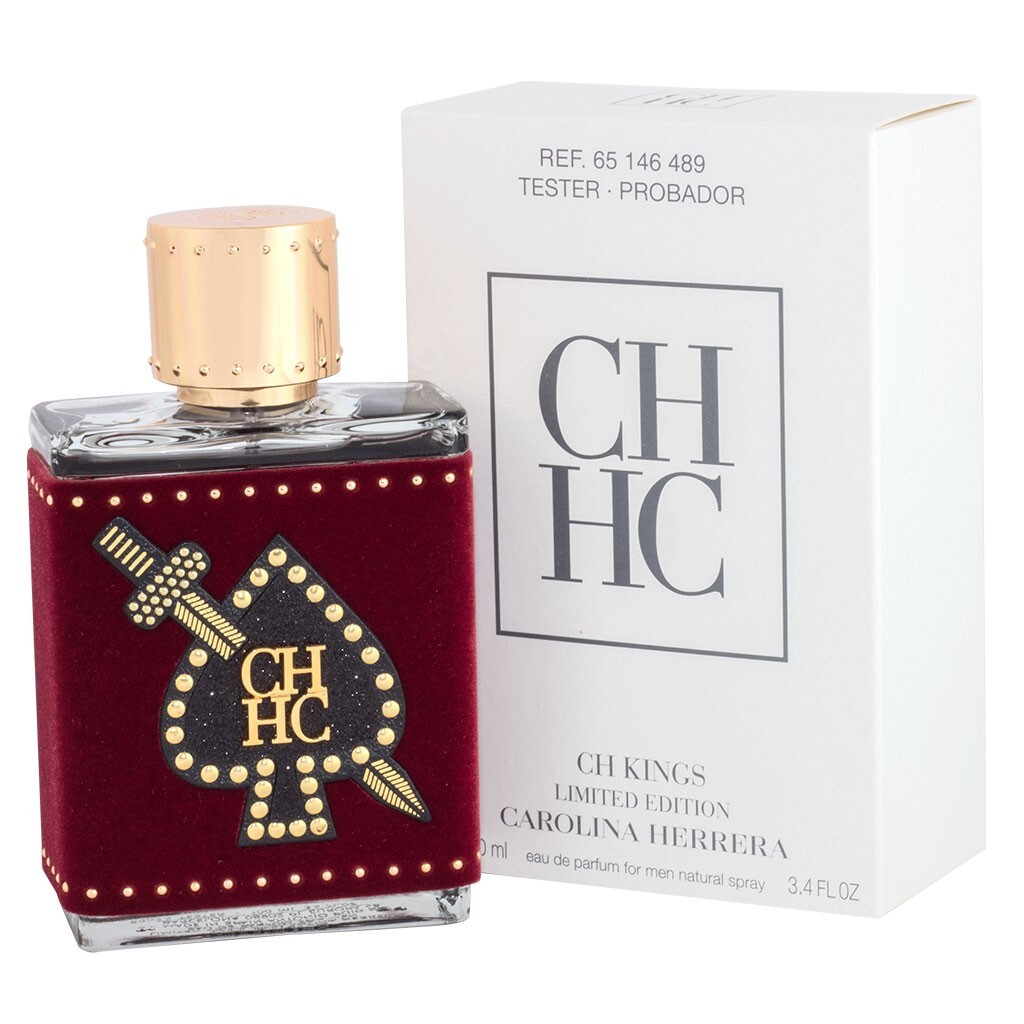 Tester Men Carolina Herrera CH Men Kings EDP 100ml 3.4oz / New in Box / Rare