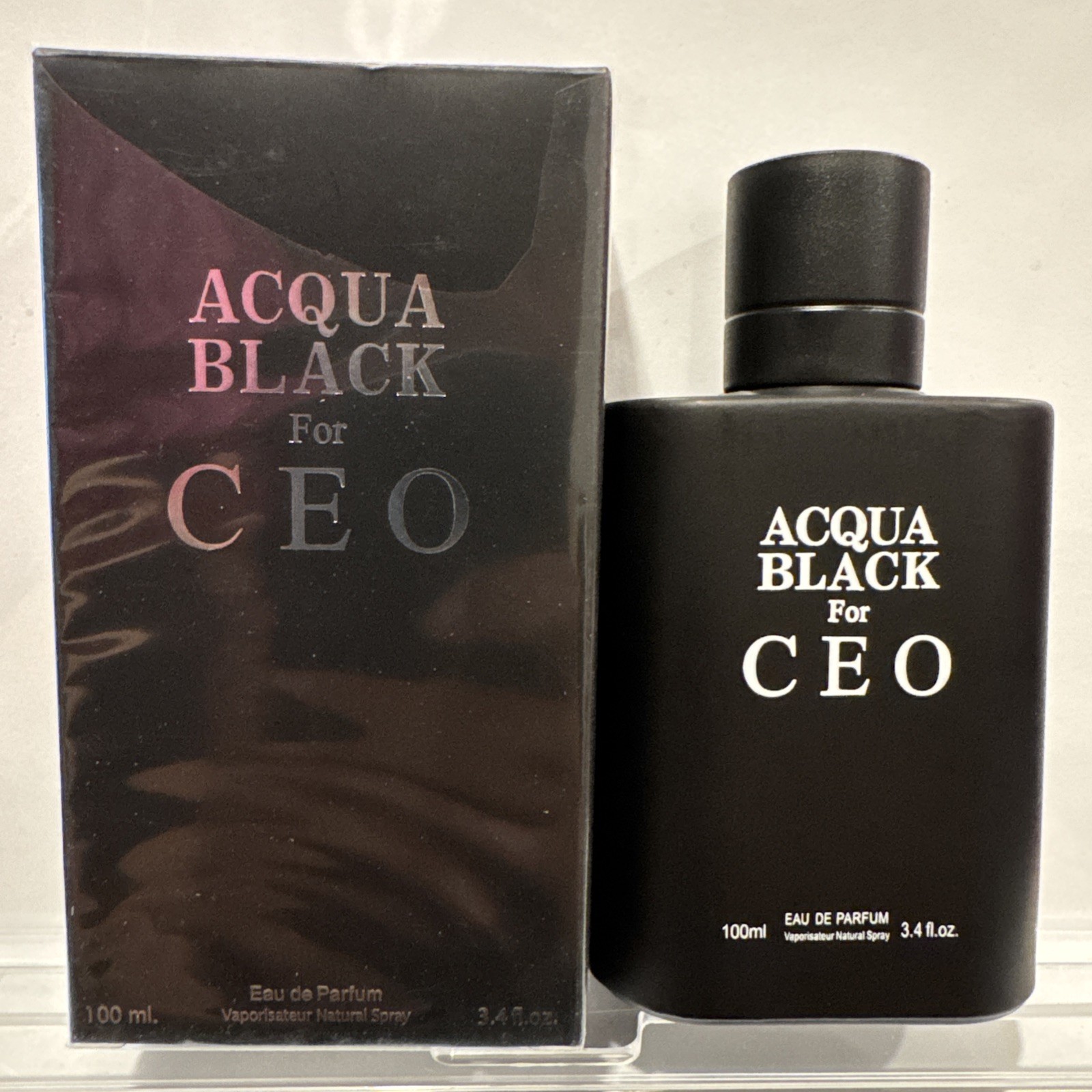 Acqua Black For Ceo Secret Plus 3.4oz EDP Spray for Men (OPEN BOX)