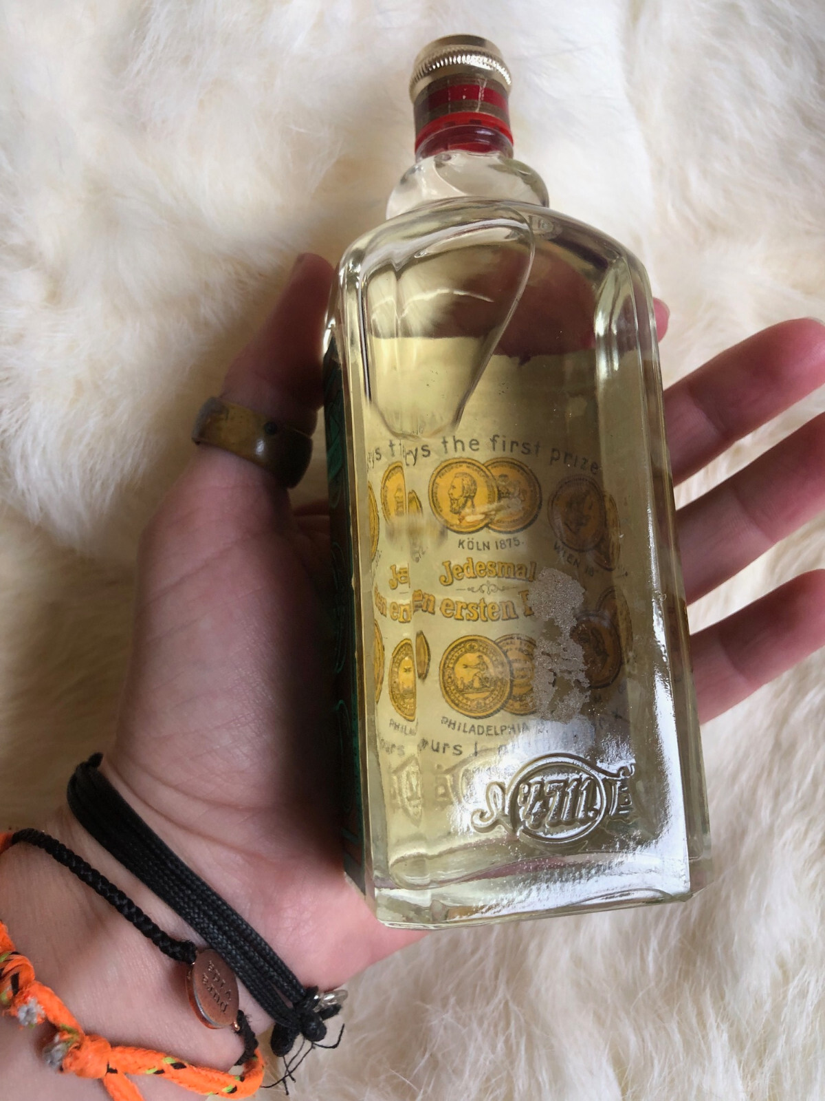 Vintage 6.2 Fl. Oz. / 175mL Bottle Echt Kolnisch Wasse No. 4711 Eau De Cologne