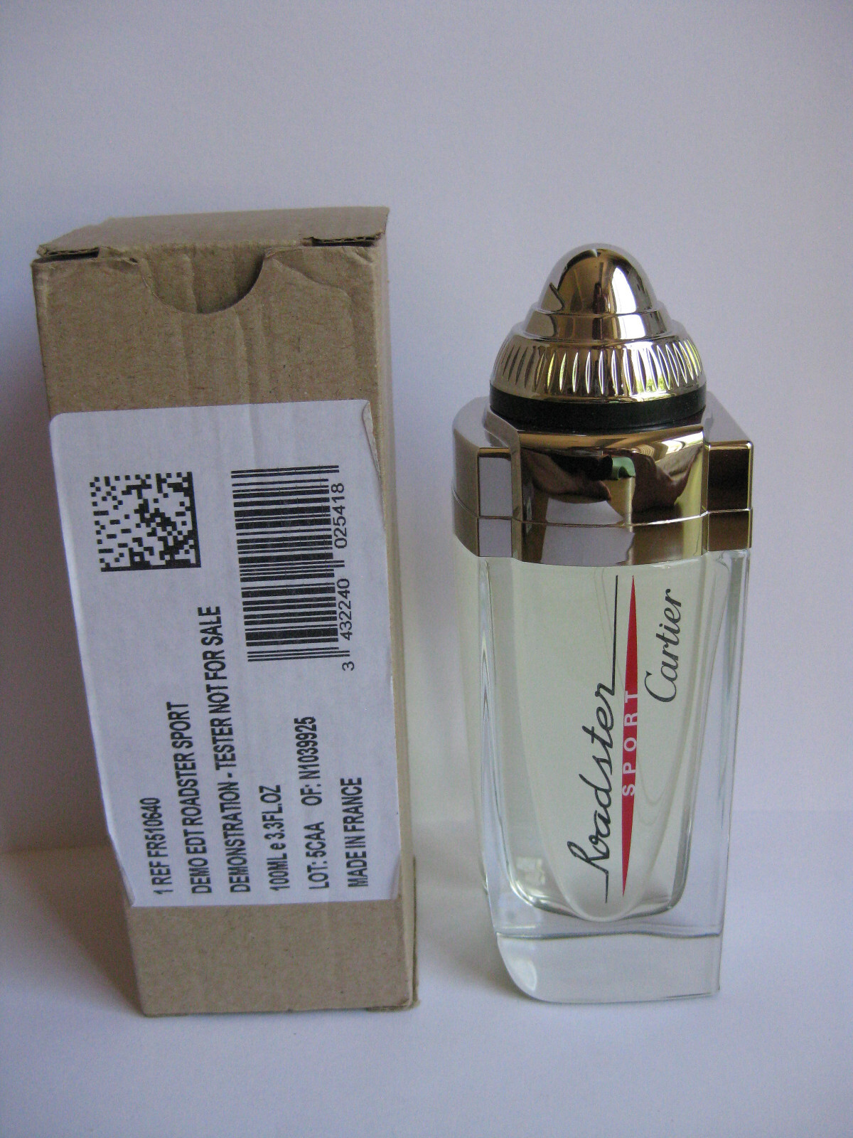 CARTIER ROADSTER SPORT by CARTIER 3.3 oz 100ml EAU DE TOILETTE SPRAY NEW TSTR