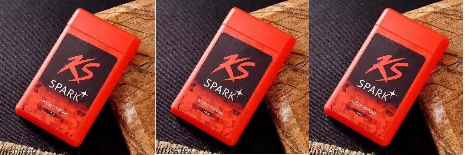 3 New KS Kamsutra Pocket Perfume Spark 0.6 fl oz/18ml Each Super Sexy Fragrance