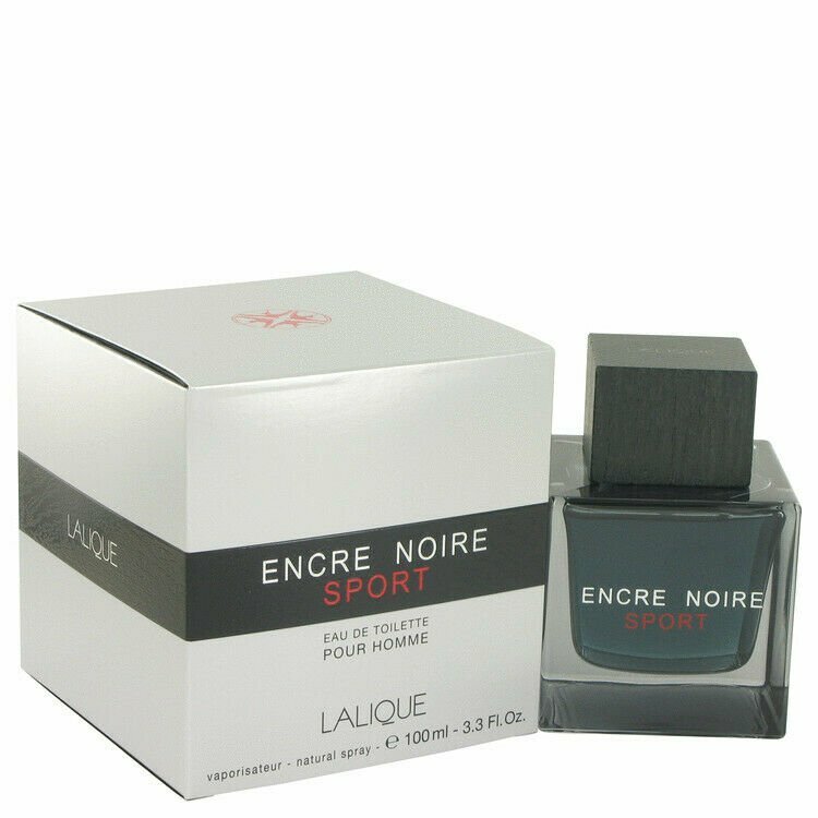 Lalique Encre Noire Sport Eau De Toilette Spray for Men 3.3 oz / 100 ML NEW