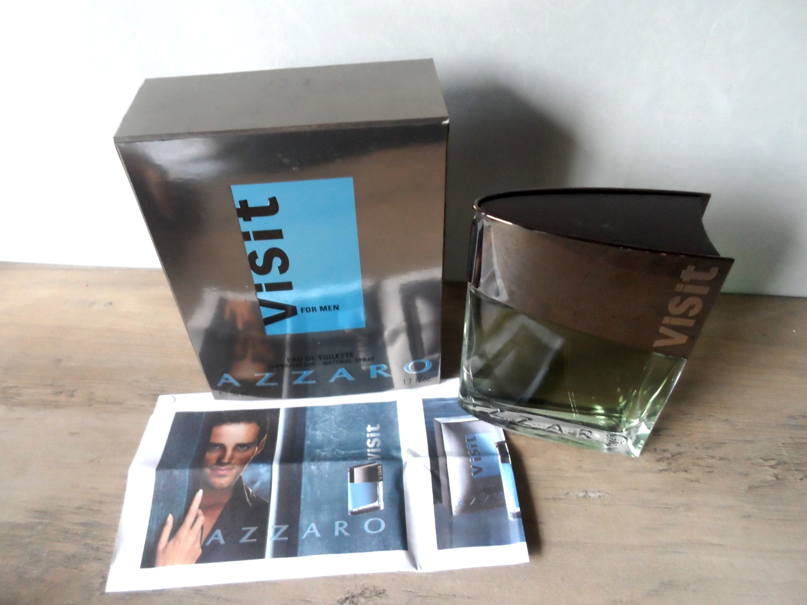 Azzaro Visit For Men EDT Spray 1.7 oz /50 ml Brand New In Box Original France