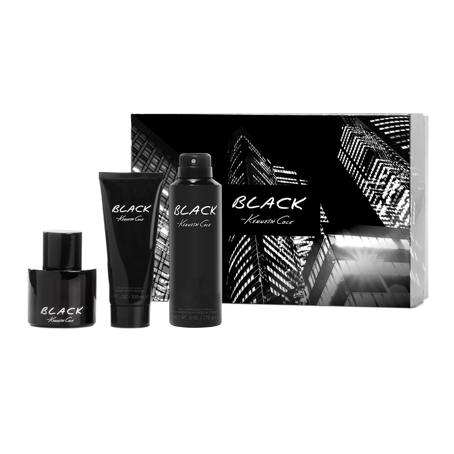 Kenneth Cole Black Fragrance for Men 3 Piece Gift Set