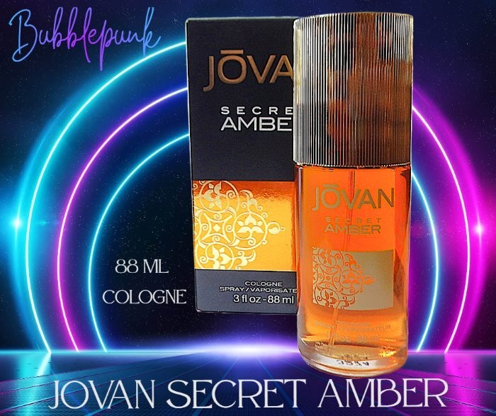 JOVAN SECRET AMBER Cologne Spray 88ml NEW NIB Unisex Men Women