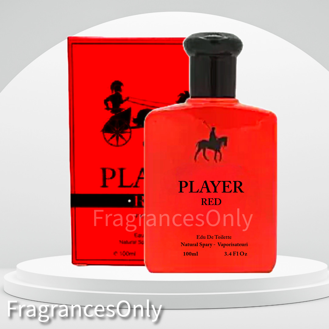 Player Red type cologne Player Red for men EDT 3.4 oz Polo New.