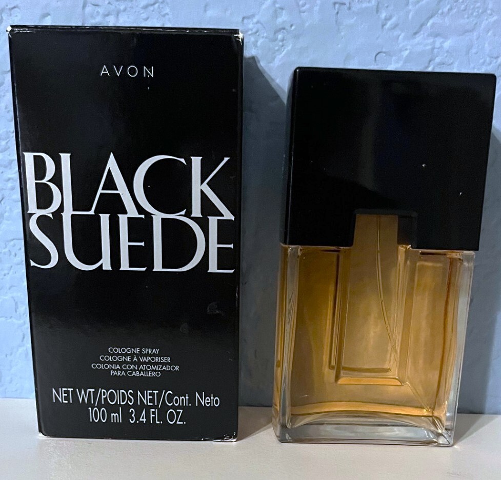 Avon 2012 BLACK SUEDE Men’s COLOGNE Spray 3.4 oz Discontd NIB Rare