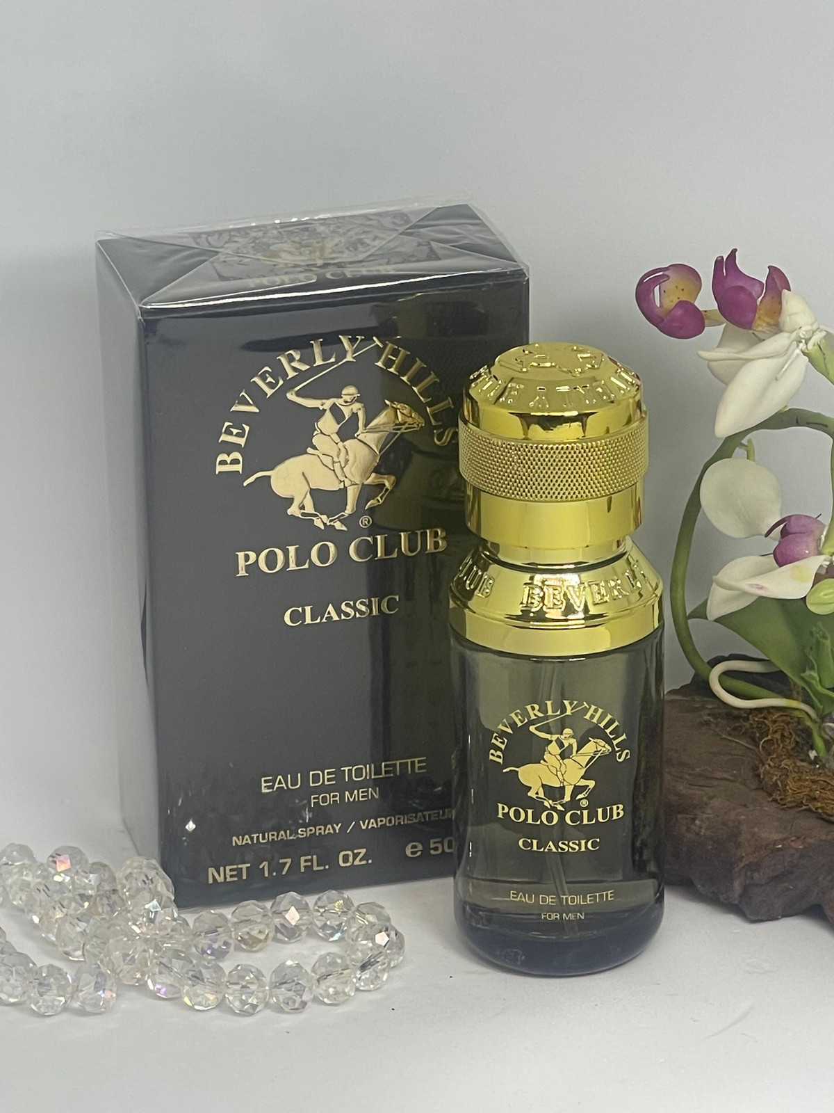 Beverly Hills Polo Club Classic EDT Spray for Men -1.7 fl oz -Factory Sealed Box