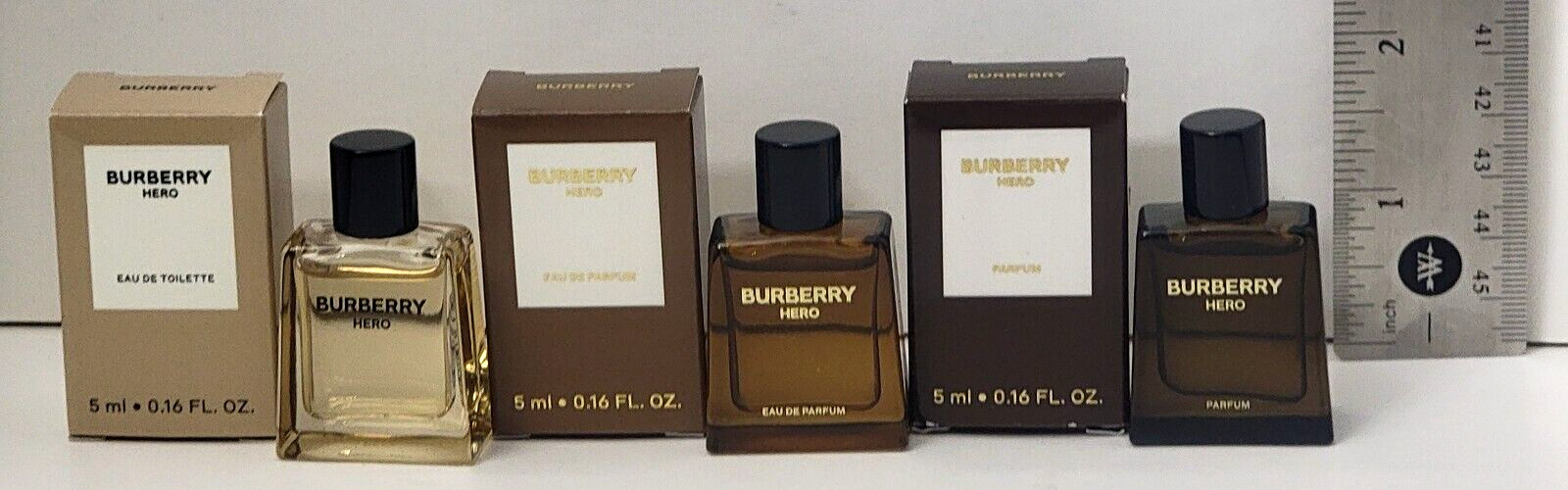 BURBERRY HERO 5 ml / 0.16 fl oz EDT, EDP, PARFUM MINIATURE SPLASH PICK UR SCENT