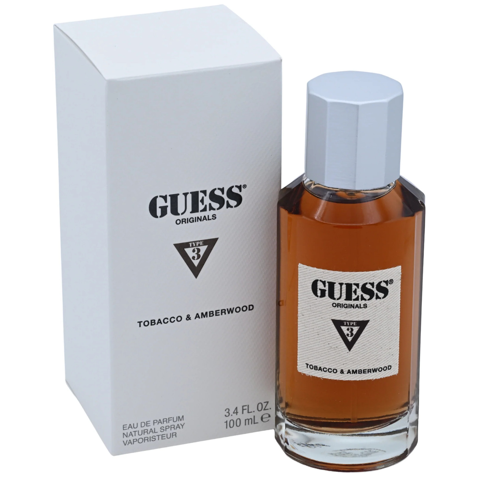 Guess Originals Type 3 Tobacco & Amberwood Eau de Parfum Spray Men 3.4 oz
