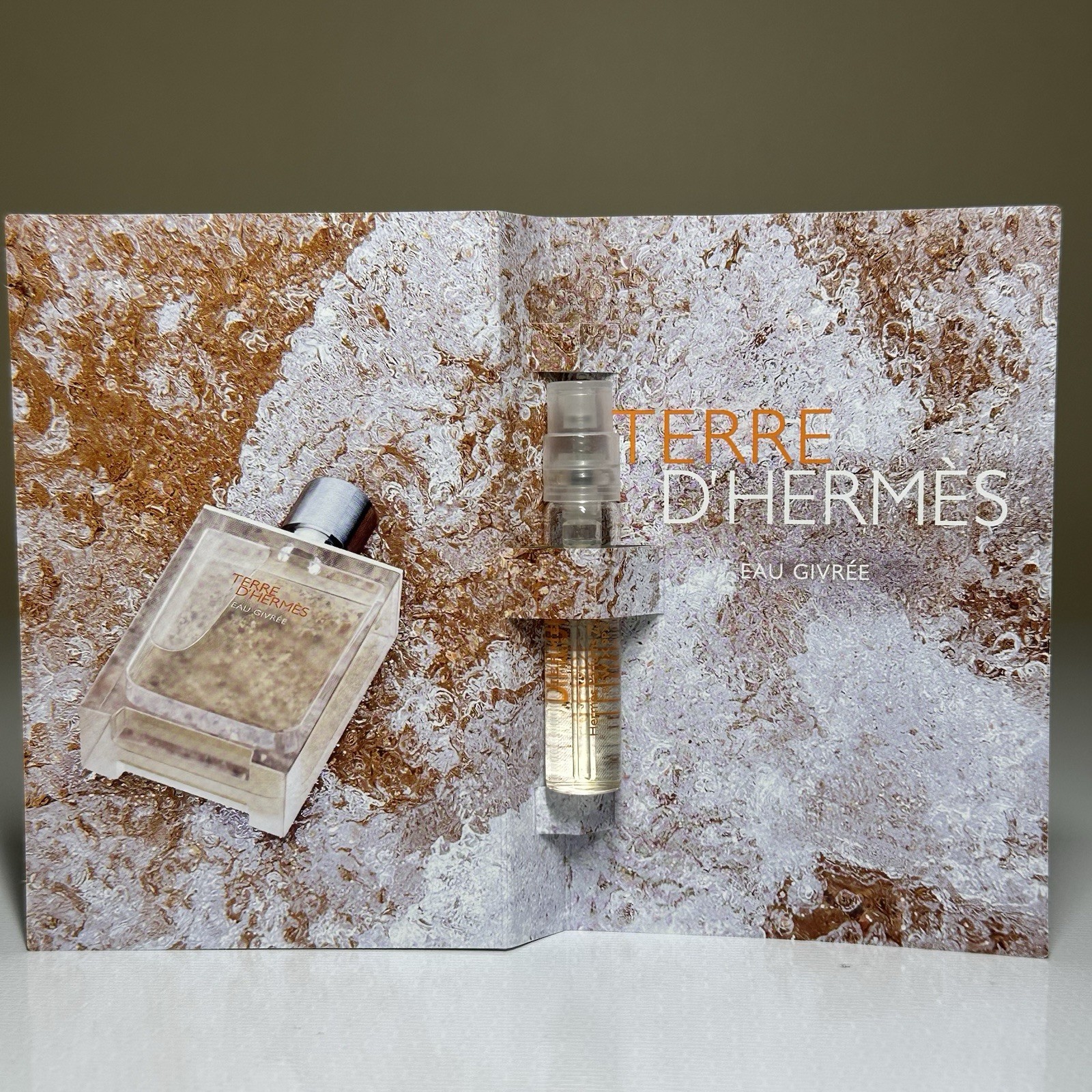 Hermès Terre d’Hermès Eau Givrée Eau de Parfum 2 mL Spray Sample. Lot of 5 units