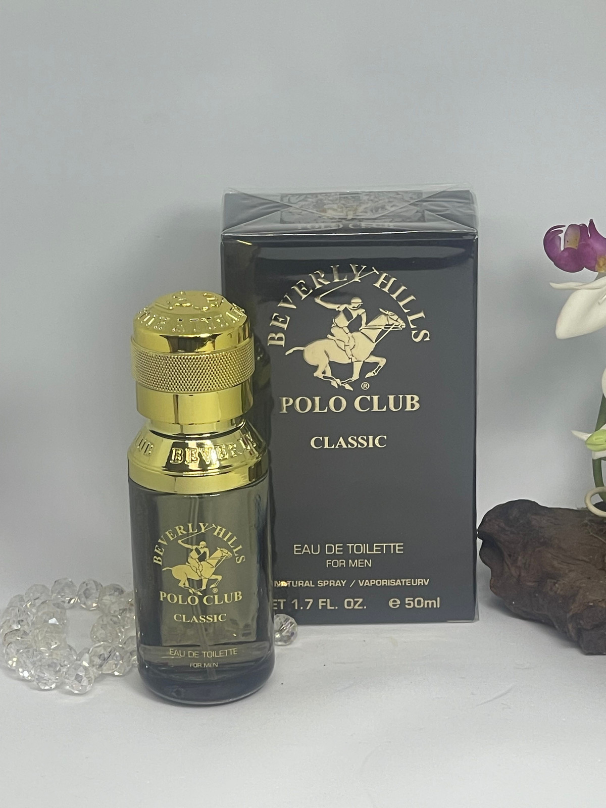Beverly Hills Polo Club Classic EDT Spray for Men -1.7 fl oz -Factory Sealed Box