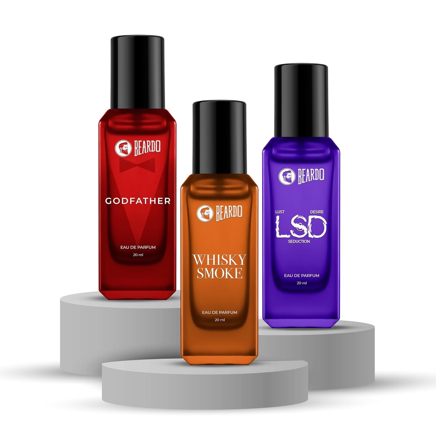 The Intense Core-LSD,Whisky & GodFather Perfume for Men (20ml x 3)