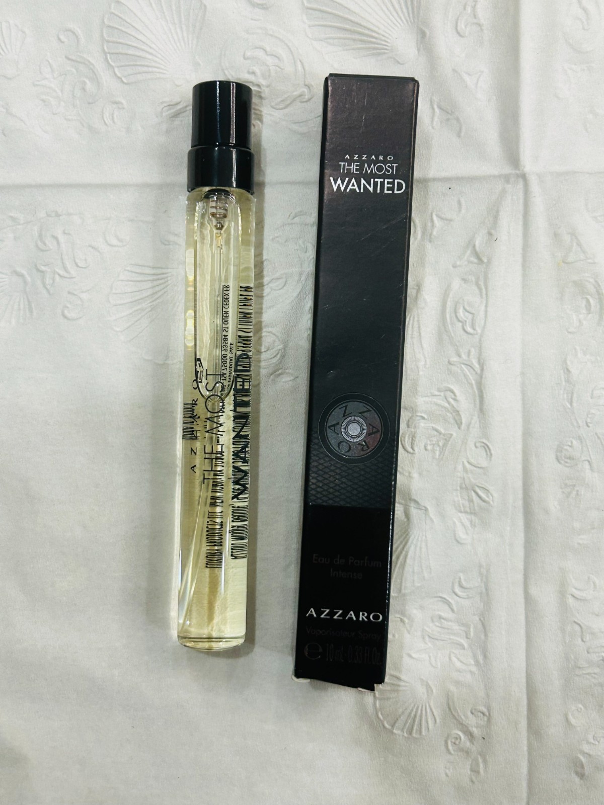 Azzaro The Most Wanted Eau de Parfum Intense Spray for Men 0.34 oz 10Ml Travel