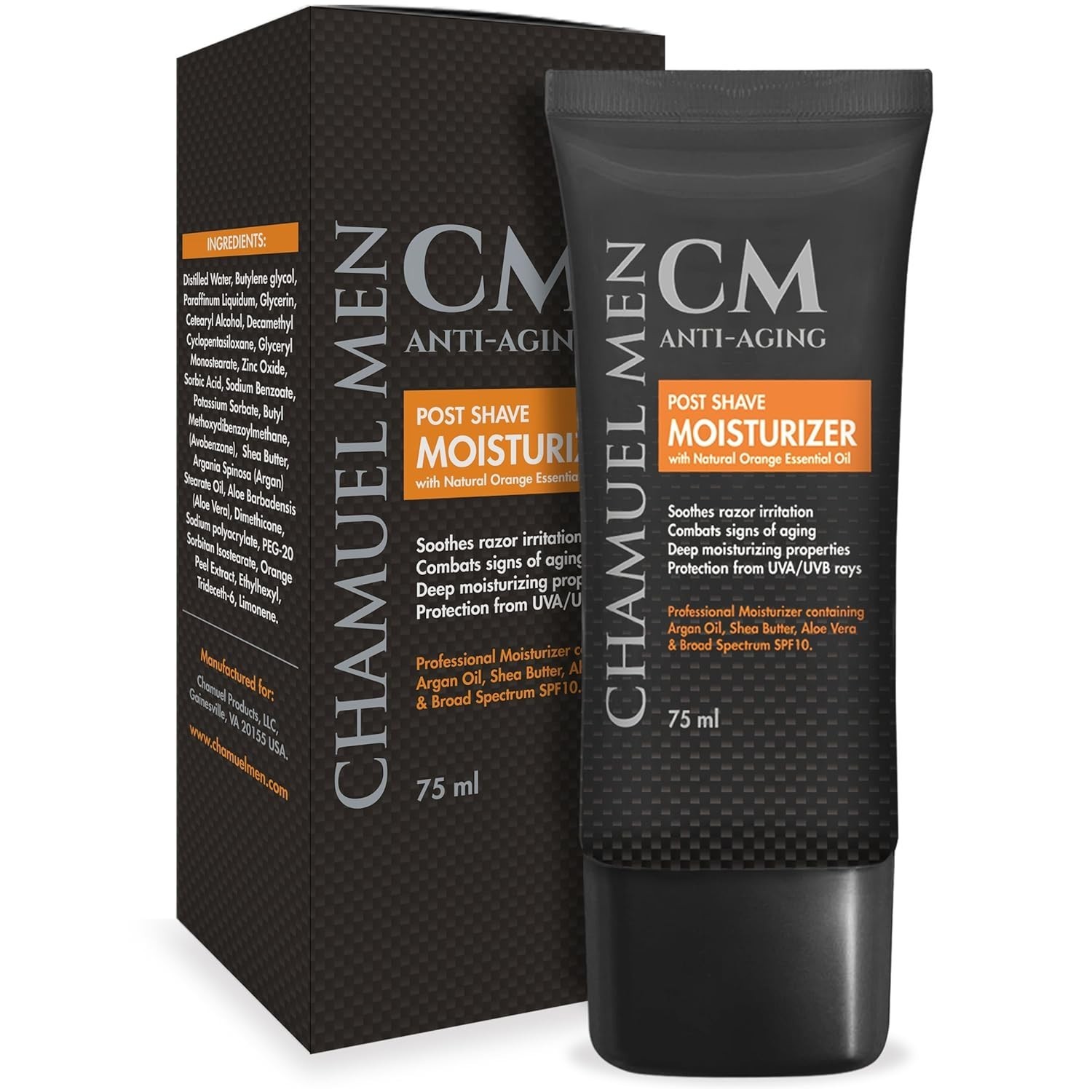 All-Natural Anti-Aging Aftershave Cream for Men – 2.6 oz Hydrating Moisturizer