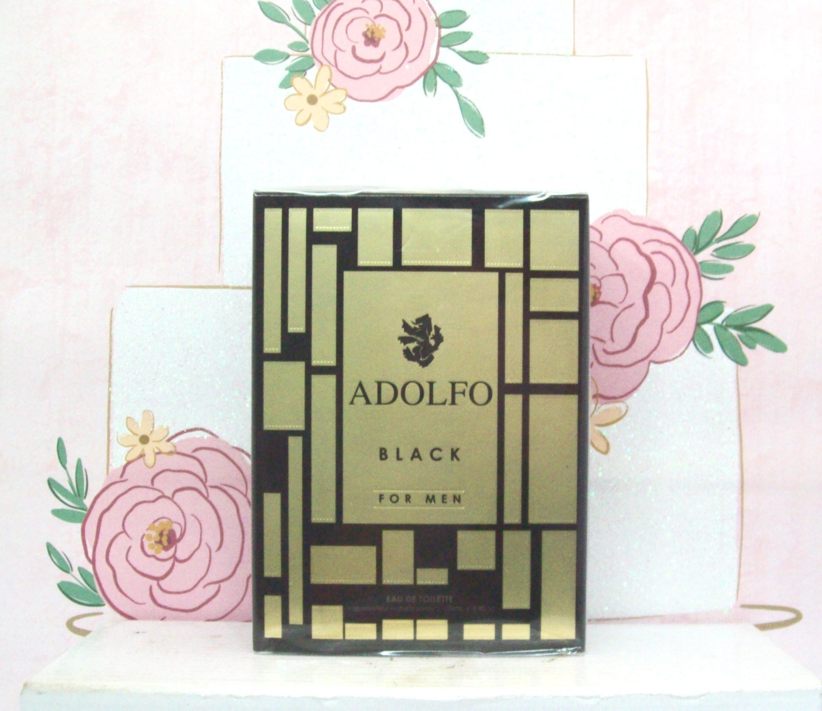 Adolfo Black For Men 3.4 FL. OZ. Eau De Toilette Spray