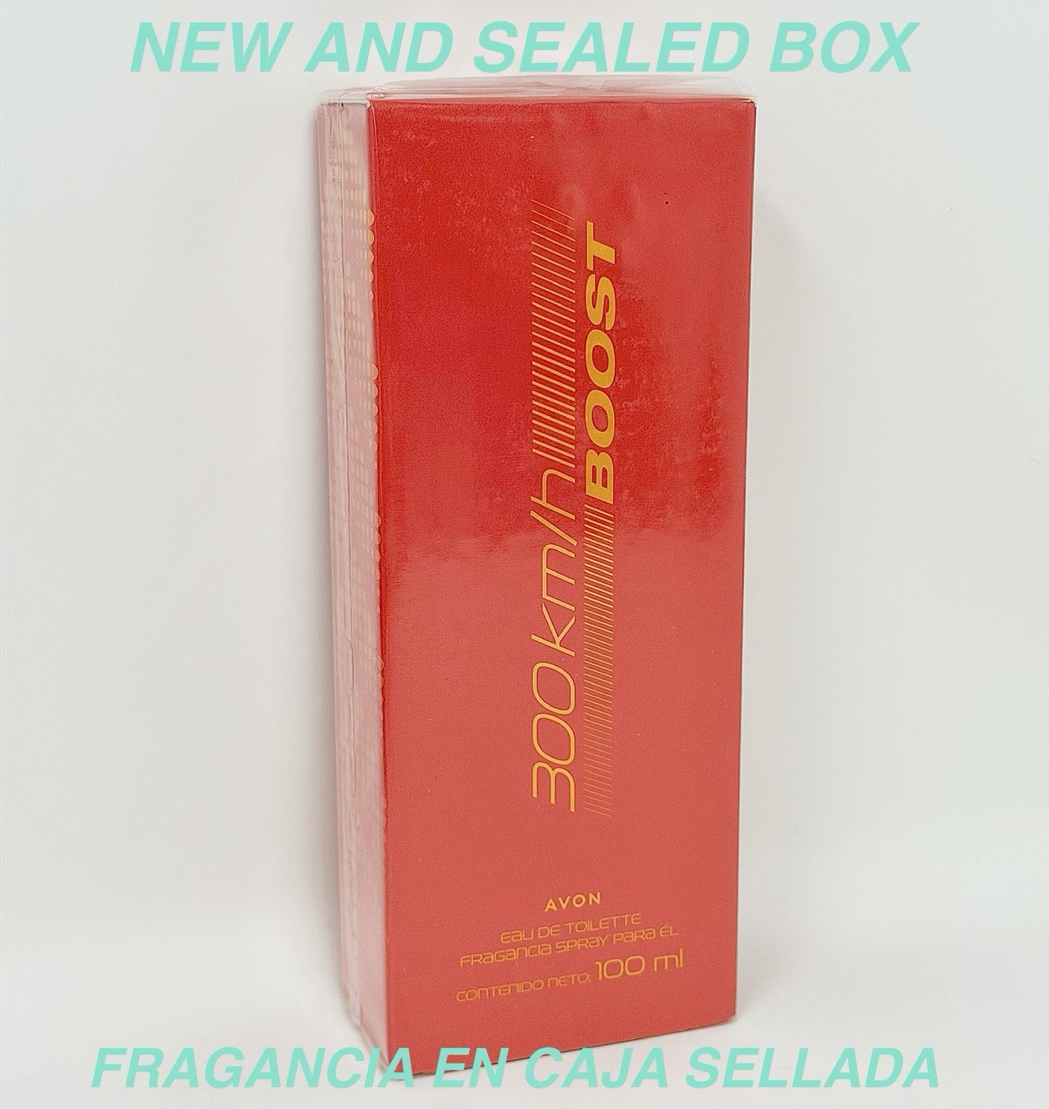 300 KM/H BOOST (CÍTRICA) EAU DE TOILETTE SPRAY 100 ML BY AVON NEW AND SEALED BOX