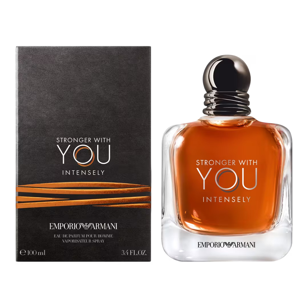 Stronger With You Intensely by Giorgio Armani 3.3oz Men EDP Spray NEW SEALED BOX