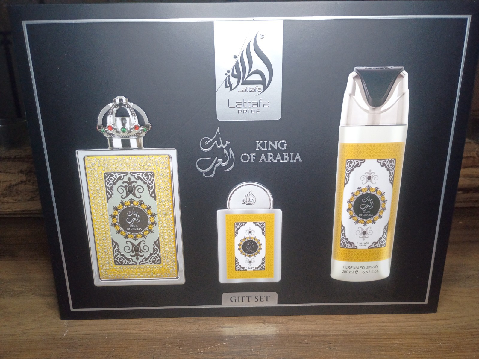 Lattafa Pride King of Arabia Gift Set Eau de Parfum Brand New In Box
