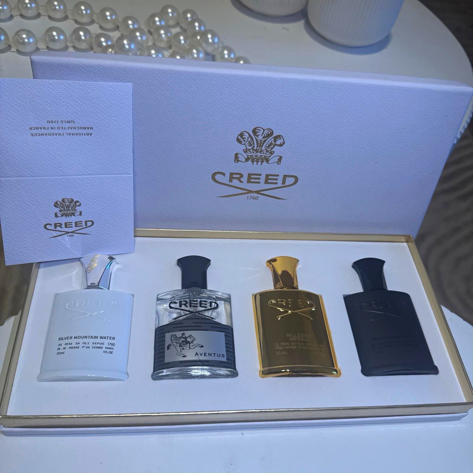 Creed Aventus Fragrance Gift Set Gift Box 4 x 0.34 fl oz Spray Mini Sample Set