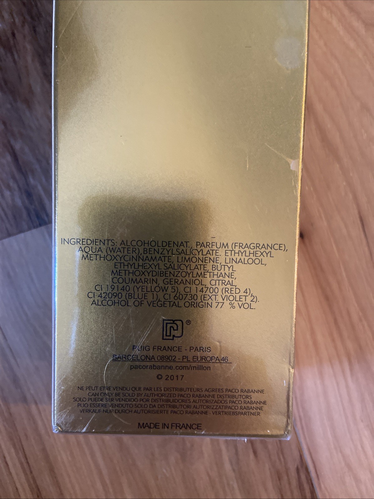 PACO RABANNE 1 MILLION LUCKY EAU DE TOILETTE SPRAY MEN 3.4 Oz / 100 ml BRAND NEW