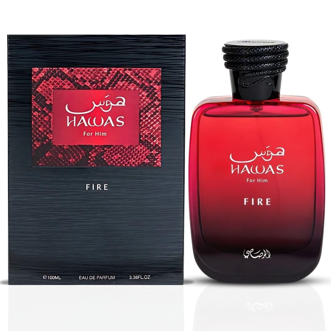 Rasasi Hawas For Him Fire Eau de Parfum Spray 3.4 fl oz Regular Size