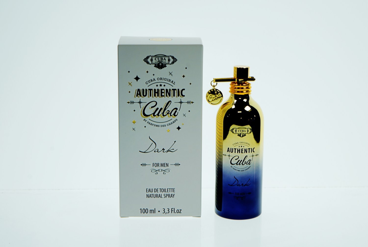 Cuba Authentic Dark for Men Eau de Toilette Spray 3.3 oz NEW IN BOX