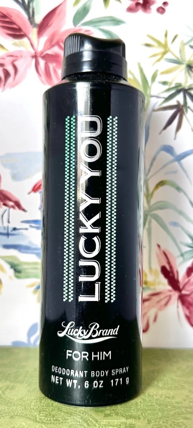 Lucky Brand Lucky You Deodorant Body Spray 171 g (6 oz) Men New