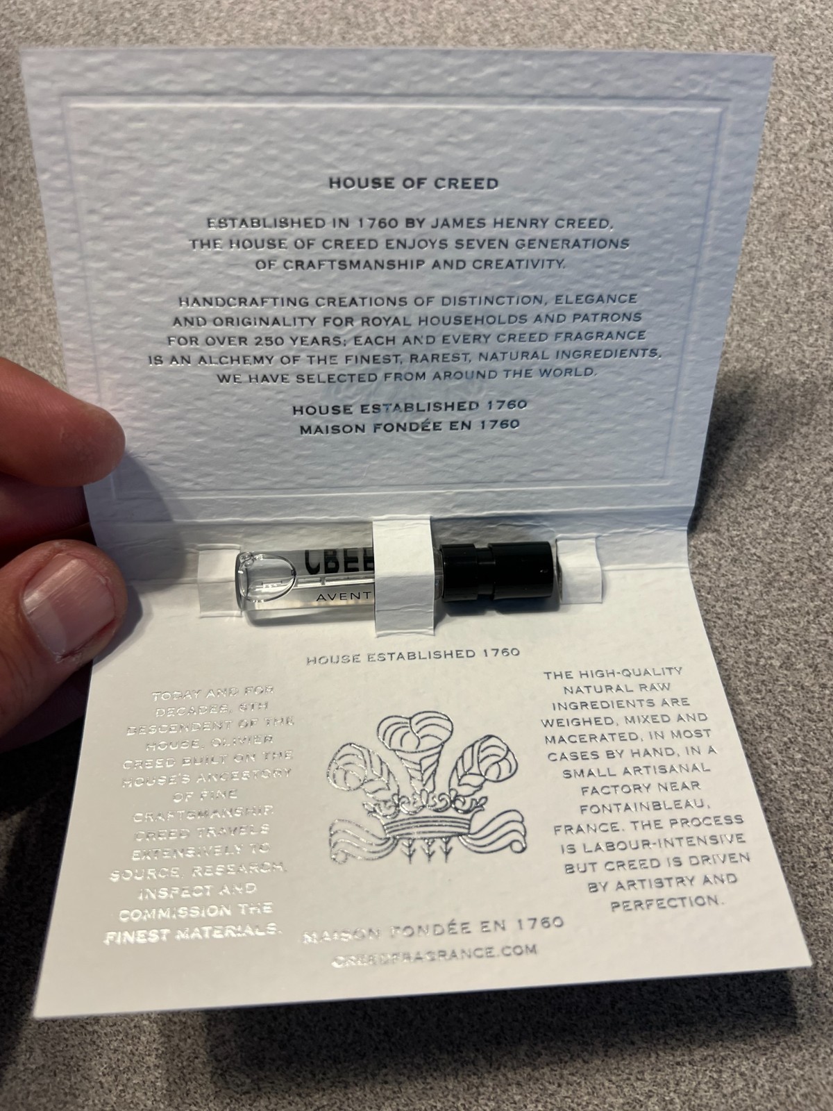 Creed Men’s Aventus EDP Spray 0.05 oz Fragrances | Sample
