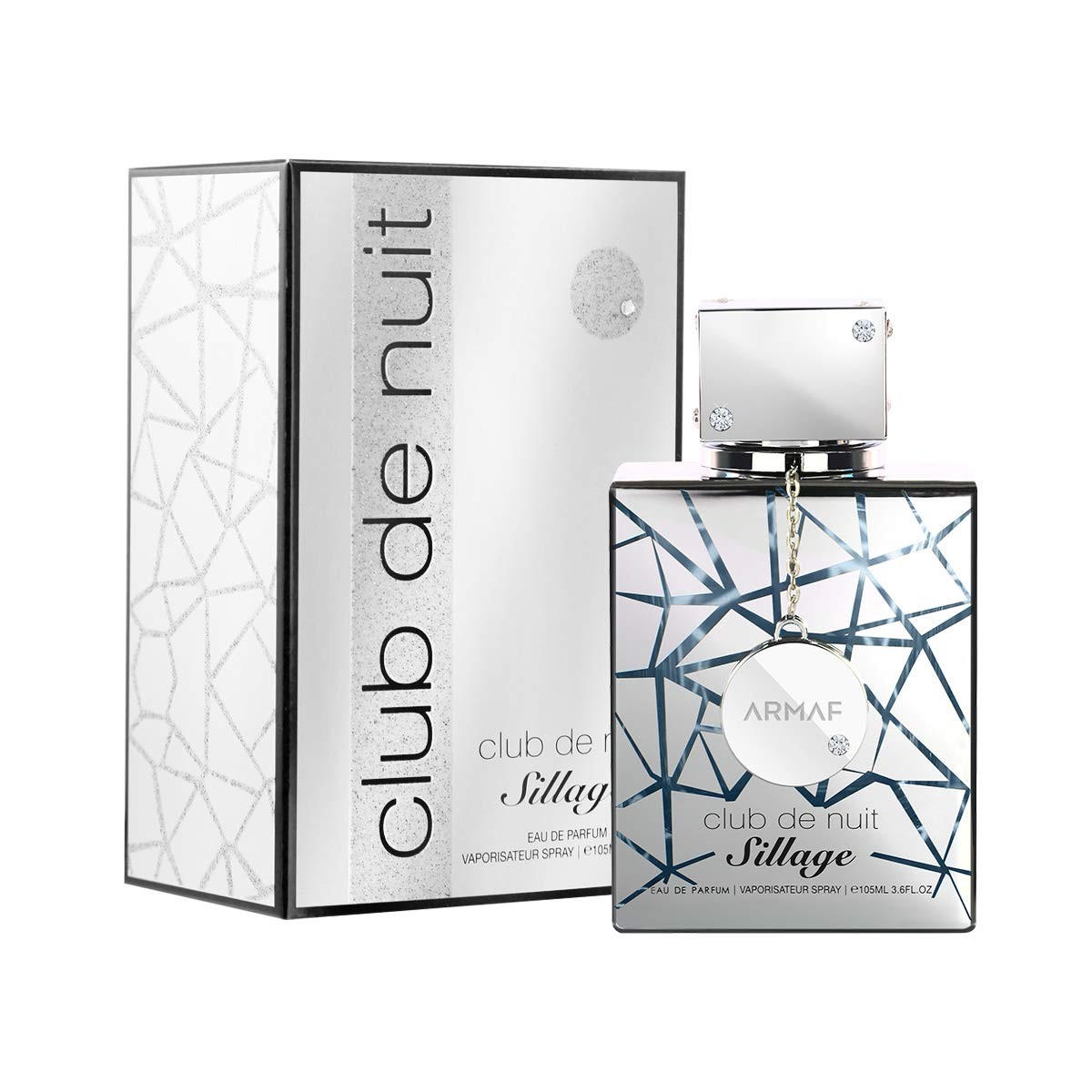 Club De Nuit Sillage For Unisex Eau de Parfum Spray, 3.6 Ounce