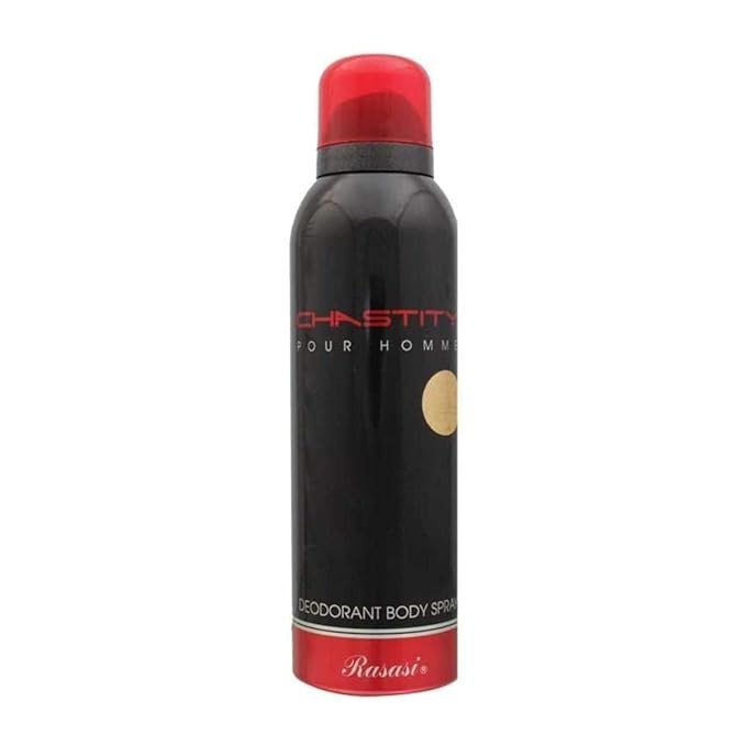 NEW RASASI CHASTITY DEODORANT SPRAY FOR MEN WITH FREE WORLDWIDE SHIPPING- 200 ML